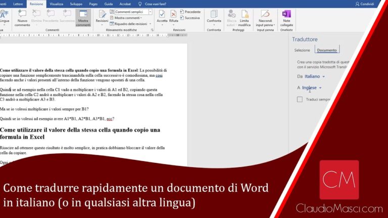 Tradurre un documento Word: tecniche e consigli