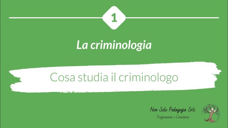 Studio della Criminologia: L'Analisi Scientifica dei Crimini