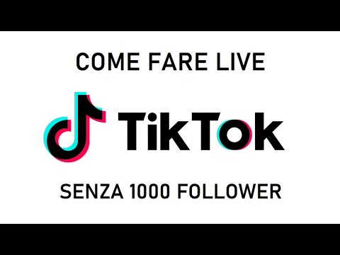 Come fare live su TikTok senza 1000 follower